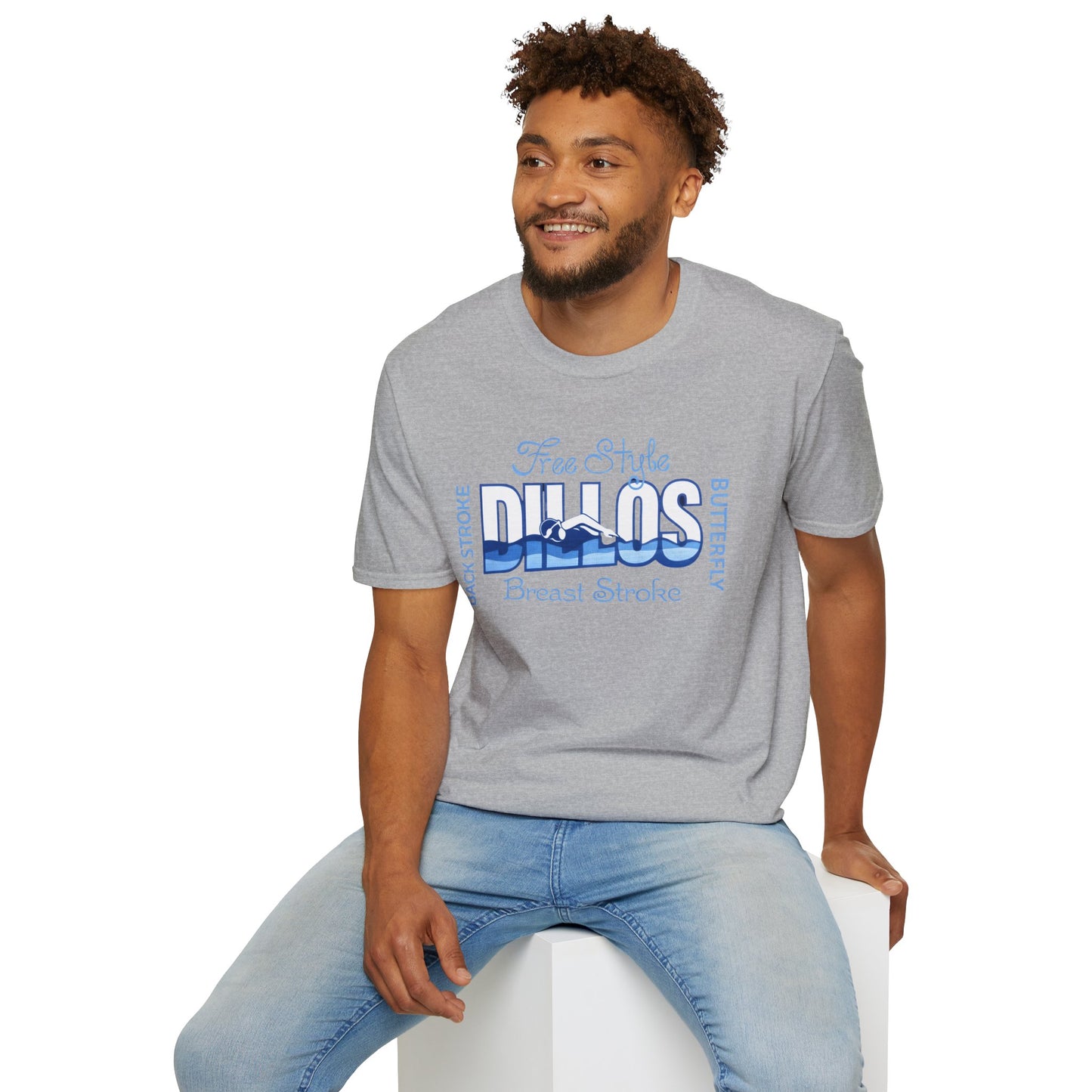 Dillos Blue Wave Strokes Shirt